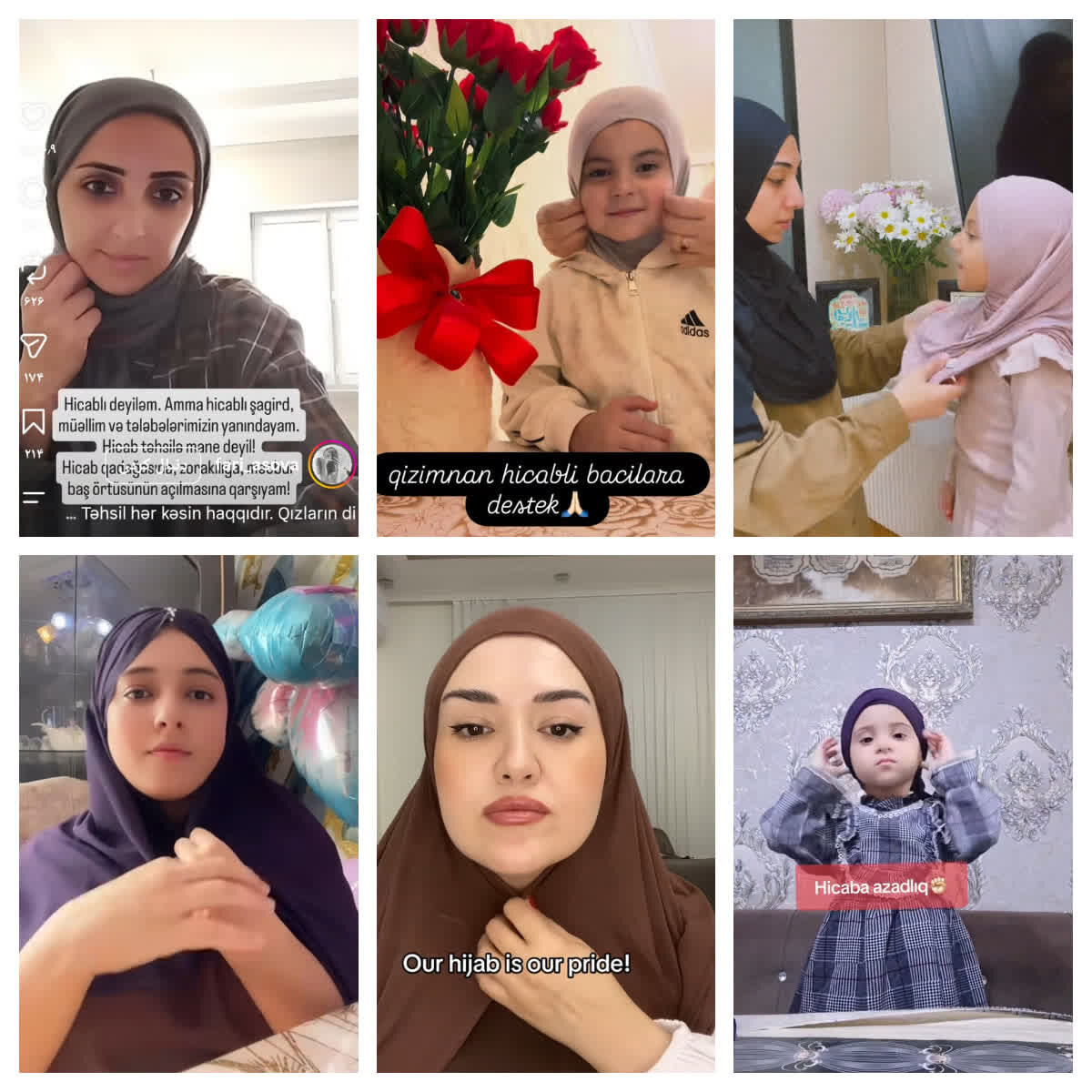پویش حمایت از حجاب در آذربایجان؛ واکنش مردم به سیاست‌های علی‌اف