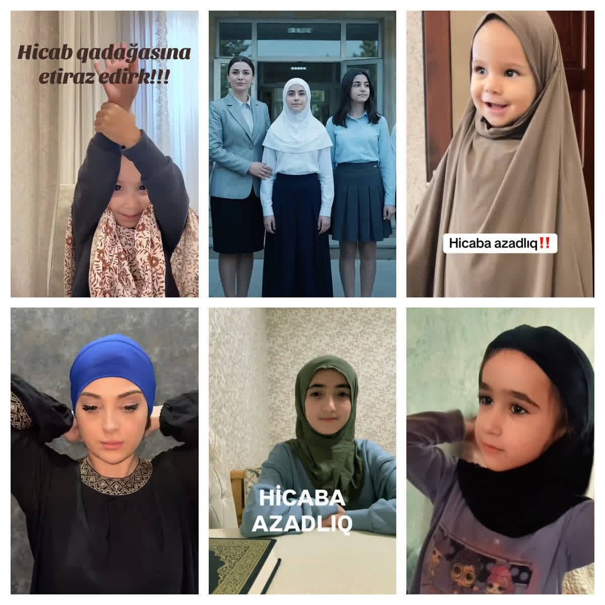 پویش حمایت از حجاب در آذربایجان؛ واکنش مردم به سیاست‌های علی‌اف